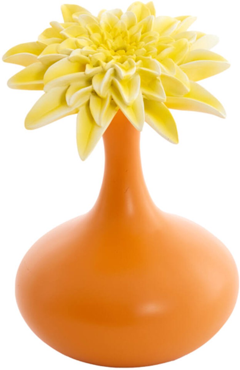Light & Living vaas Deco - Salome - oranje/geel - 17x24.5 cm