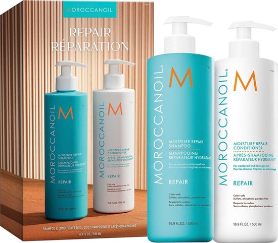 Moroccanoil Moisture Repair Duo – 500 ml Shampoo + Conditioner