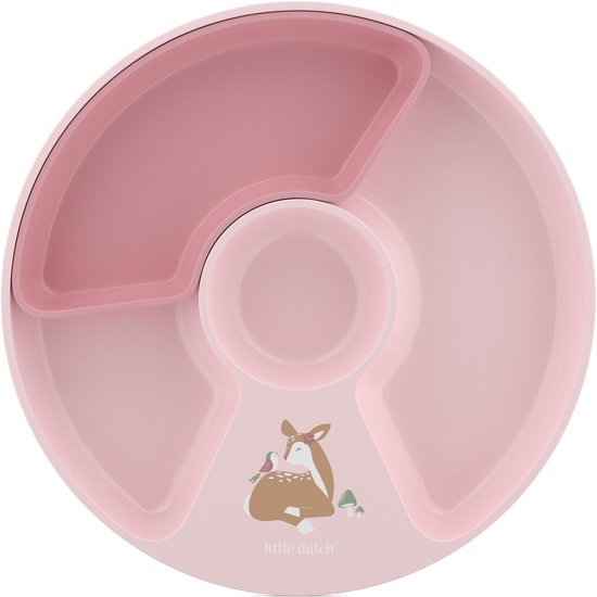 Mepal Mio vakjesbord Little Dutch - Magnetronbestendig - Antislip - Met uitneembaar compartiment - Fairy Garden