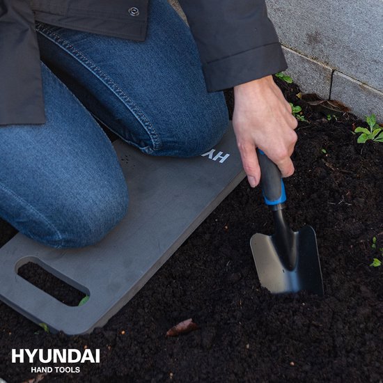 Hyundai 4-delig Tuingereedschapset - Hark - Plantenschep - Tuinschep - kniekussen van HYUNDAI — afbeelding 3
