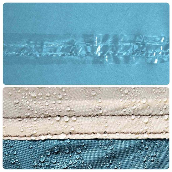 vidaXL - Kampeerluifel - waterdicht - 400x294 - cm - blauw van Vidaxl — afbeelding 4