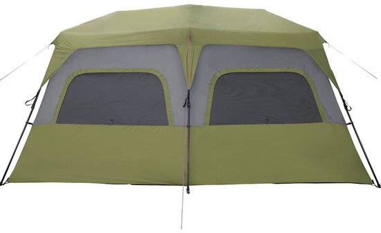 vidaXL - Tent - 10-persoons - waterdicht - snelontgrendeling - groen van Vidaxl — afbeelding 5