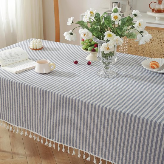 Boho Tafelloper in landhuisstijl, amandelgeel, 33 x 120 cm, latte, beige, macramé, haakkant, mesh, katoen, linnen, modern, outdoor, klein tafelkleed, decoratie voor keuken, boerderij, bruiloft