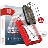 Protection d'écran Rosso pour montre connectée Apple Watch 7/8/9 41 mm - Protection d'écran en Tempered Glass 7H - Avec plateau d'installation et système anti-poussière - Protection pour montre - Compatible avec les boîtiers (lot de 2)