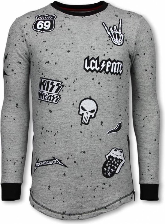 Longfit Embroidery - Sweater Patches - Rockstar - Zwart