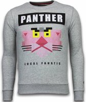 Panther - Rhinestone Sweater - Grijs