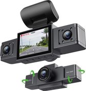 Bol.com Geavanceerde 3-Lens Dashcam voor Auto | 24U Parkeermonitor Achteruitrijfunctie & 64GB SD Kaart | Ultieme Beveiliging met... aanbieding