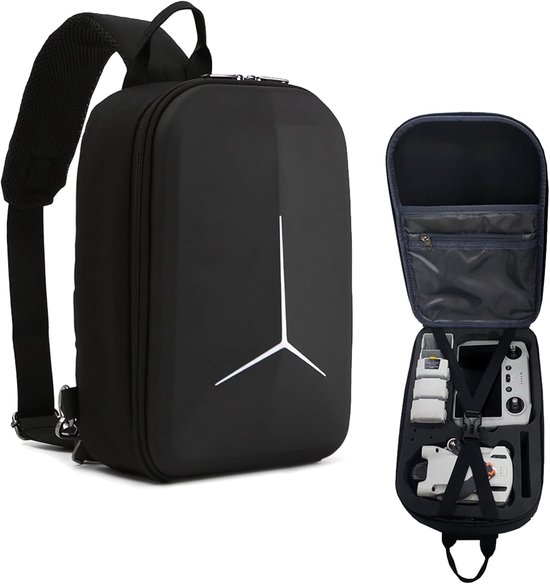 Uvafly Mini 3/4 Pro tas, PU compacte opbergtas voor DJI Mini 3/4 drone RC-N1 /RC-N2 controller accessoires