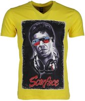 T-shirt - Scarface - Geel