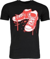 T-shirt - Sneakers - Zwart