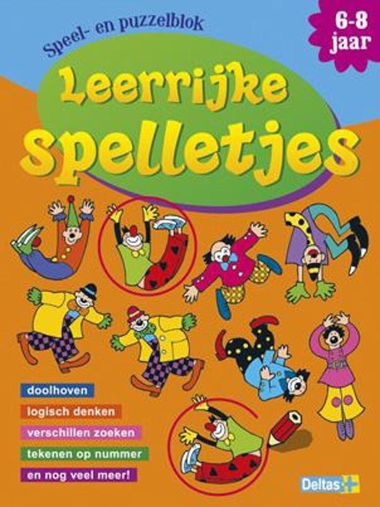 Cover van het boek 'Speel- en puzzelblok  / Leerrijke spelletjes (6-8 jaar)'
