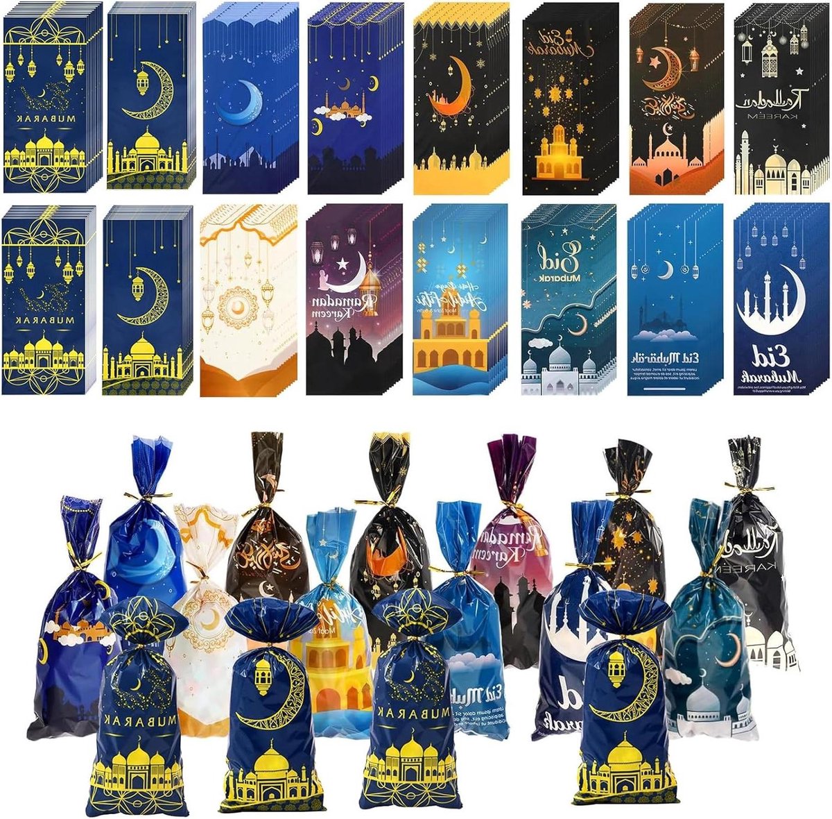 Eid Mubarak zakjes - Ramadan thema cadeauzakjes - feestdecoratie - 10 stuks
