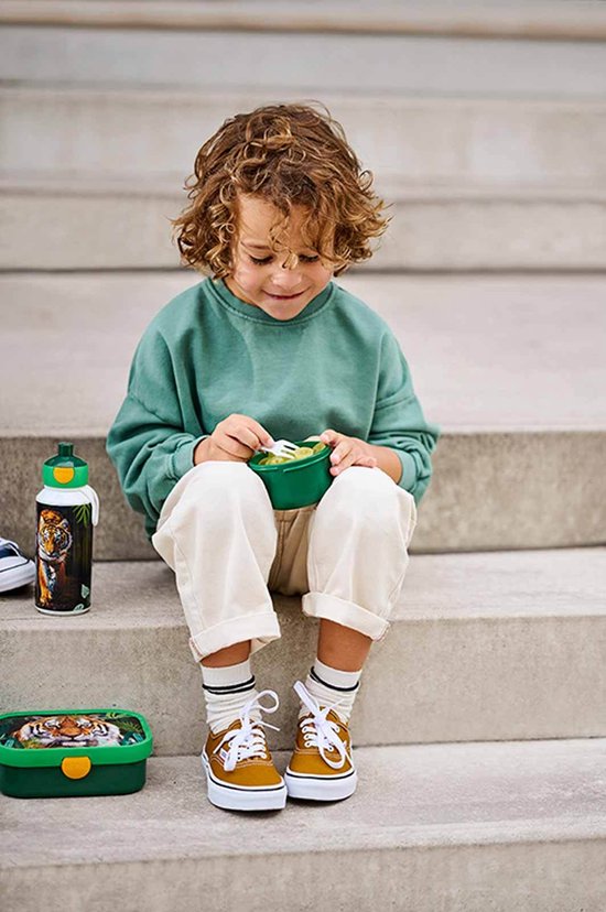 Set déjeuner Mepal (bouteille pop-up et boîte à lunch) Campus Little Dutch - 400 + 750 ml - Boîte à lunch et gobelet pour enfants - Boîte à bento - Bouteille Pop-up - Fairy Wonders