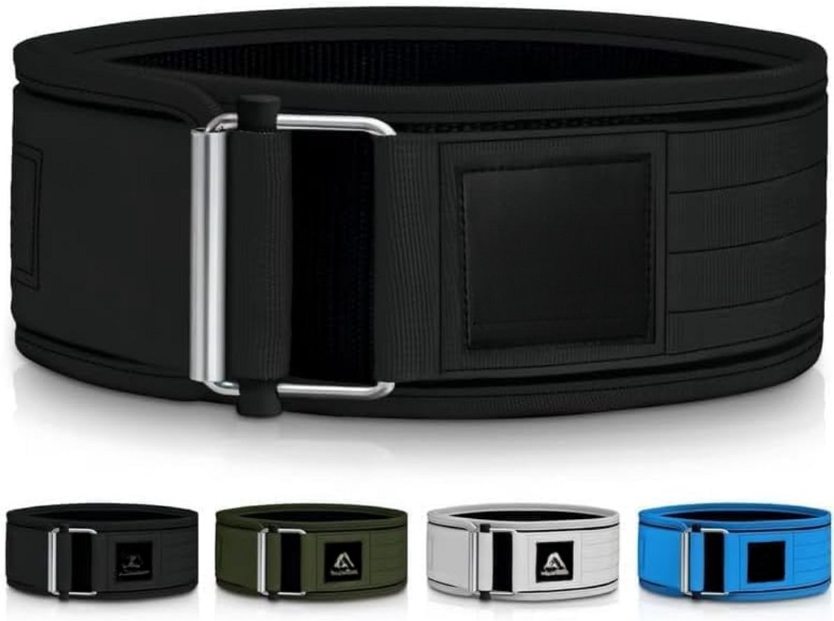 Zavira® Lifting belt - Powerlifting riem - Leverbelt - Maat L - Taille 89 cm - Zwart
