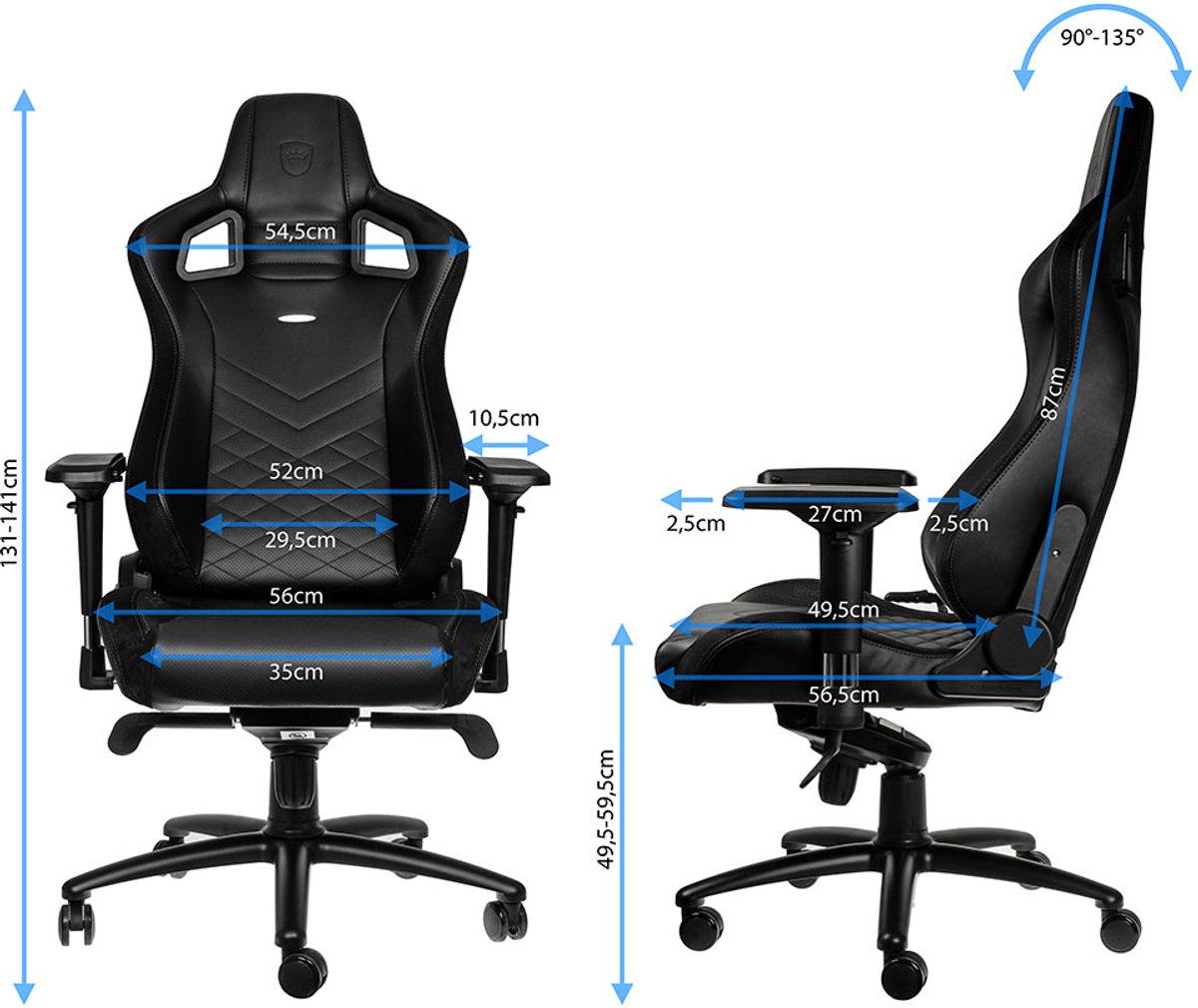 Gaming Chair Noblechairs EPIC Black – foto 5