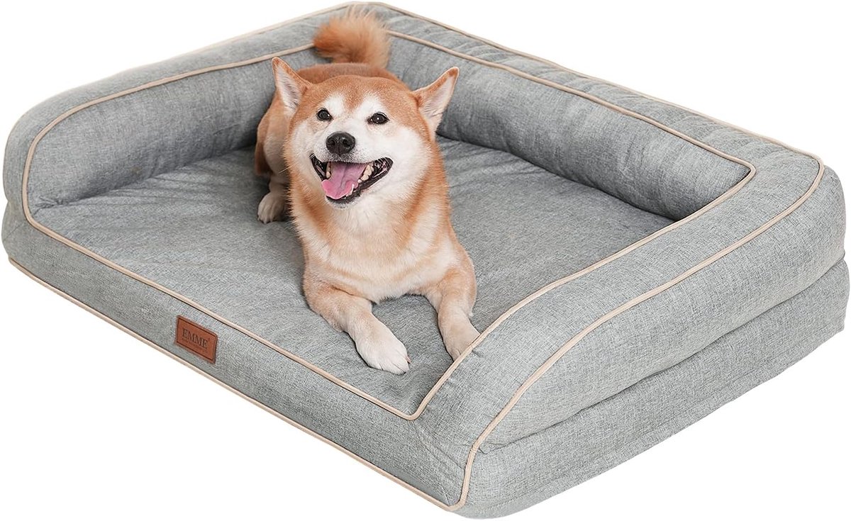 Orthopedisch Hondenbed voor Kleine Honden - Waterdicht, Ergonomisch Ontwerp, Verwijderbare Hoes, Luxe en Comfortabel