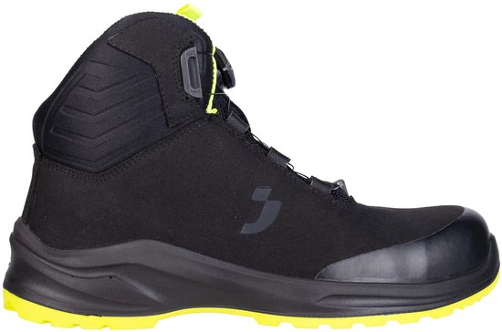 JAOOUU Veiligheidsschoenen voor dames en heren, werkschoenen, licht, ademend, met snelsluiting, draaisluiting, schoenen met stalen neus, S3 Explorer 3.0, uniseks, 266 zwart, 42 EU