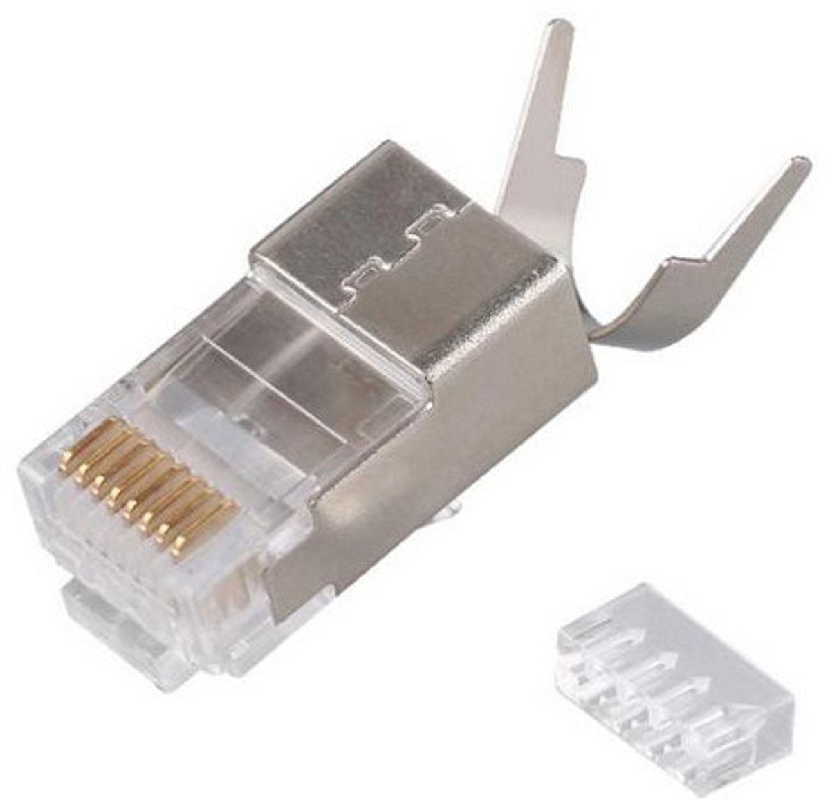Equip Stecker Cat.8 RJ45 geschirmt 50er Set grau (121148)