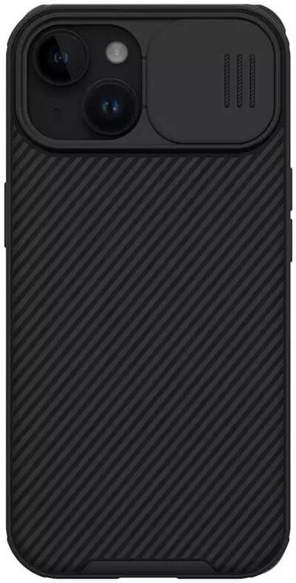 Nillkin CamShield Case pour Apple iPhone 15 - Coque arrière avec curseur d'appareil photo Zwart