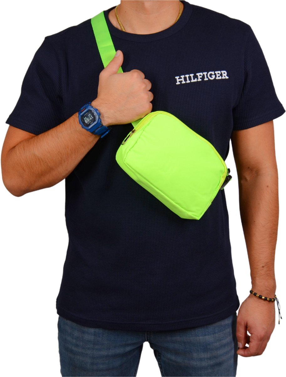 S4D® - Heuptas - Fanny Pack - Buideltas - Schoudertas - Heuptasje Dames en Heren - Ideaal Voor Al Uw Stijlvolle Outfits - Lime Green