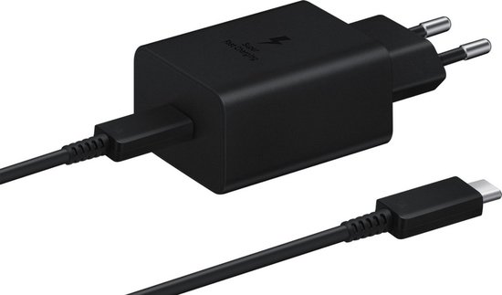 Adaptateur secteur Samsung - Câble USB-C vers USB-C - 45W - 1.8m - Noir