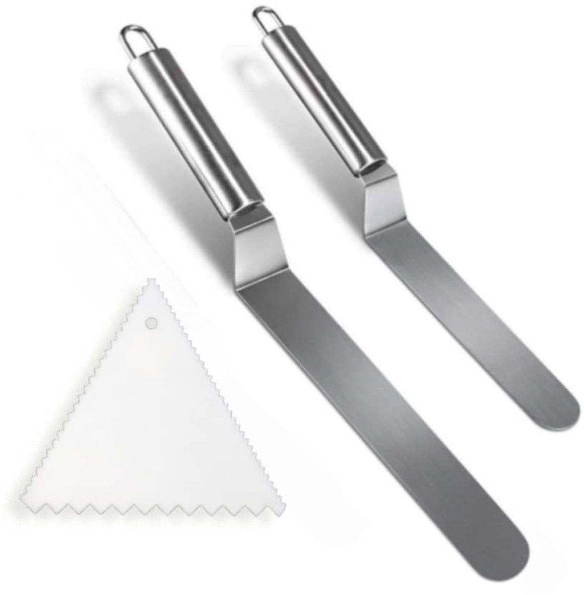Ibenzoa® Roestvrij Stalen Taartdecoratie Gereedschap Set voor Perfecte Icing en Decoratie van Taarten