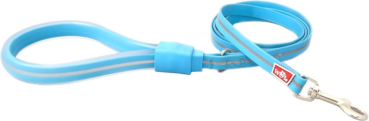 Waterdichte 6 Inch Lange Hondenriem - Reflecterend, Universele Maat, Neonblauw