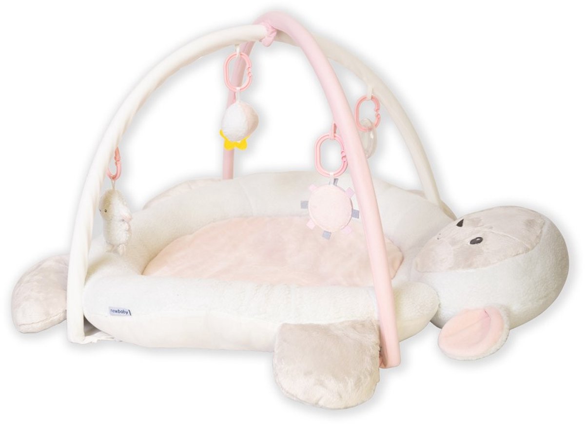 New Baby pluche speelkleed schaap 80cm - Speeldeken