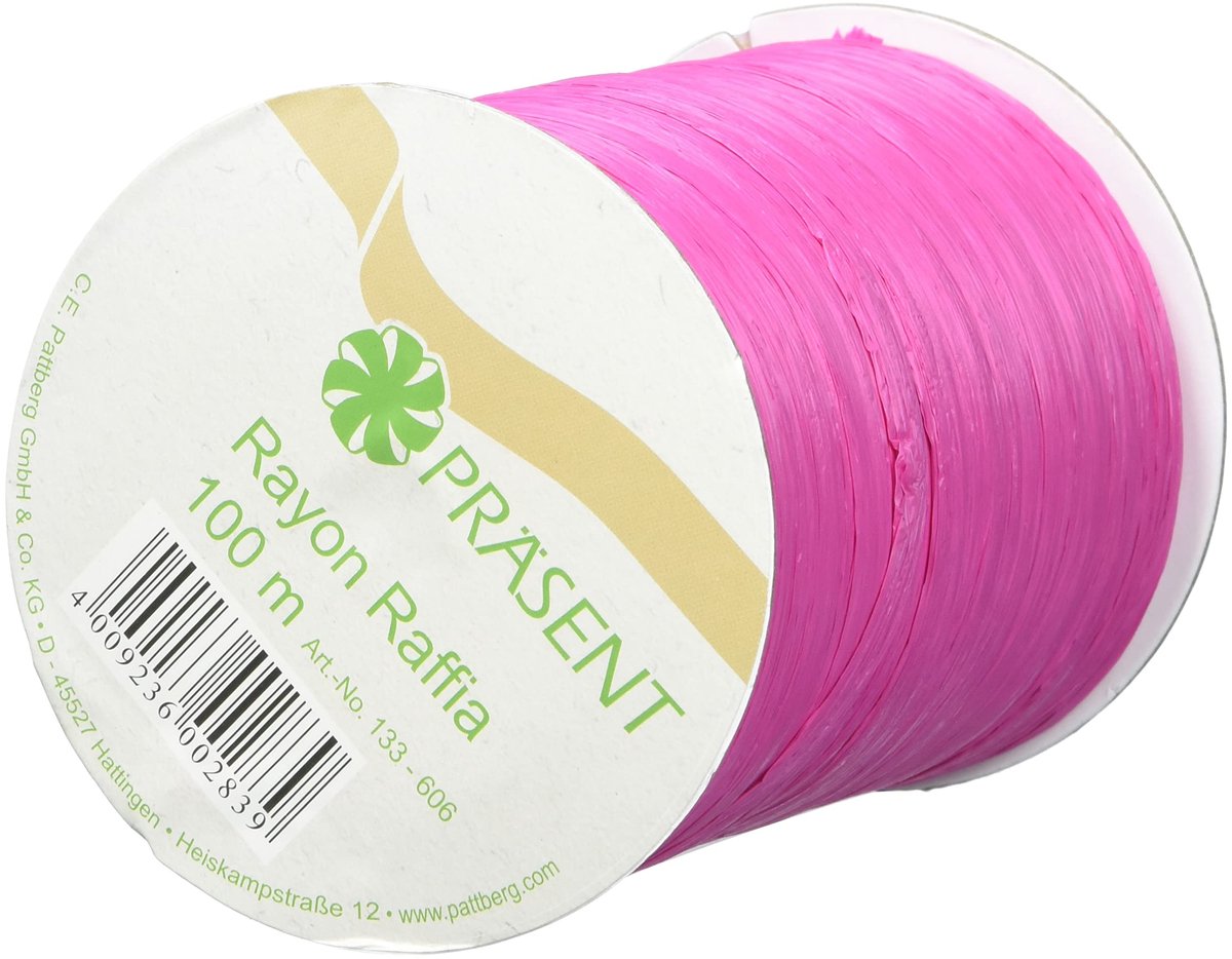 Pattberg Biologisch afbreekbaar roze touw 100m x 5mm ballontouw & cadeau lint PRO LINT