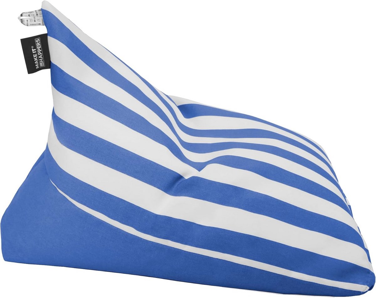 Zitzak Piramide voor Binnen en Buiten, Blauw - Duurzaam en Comfortabel
