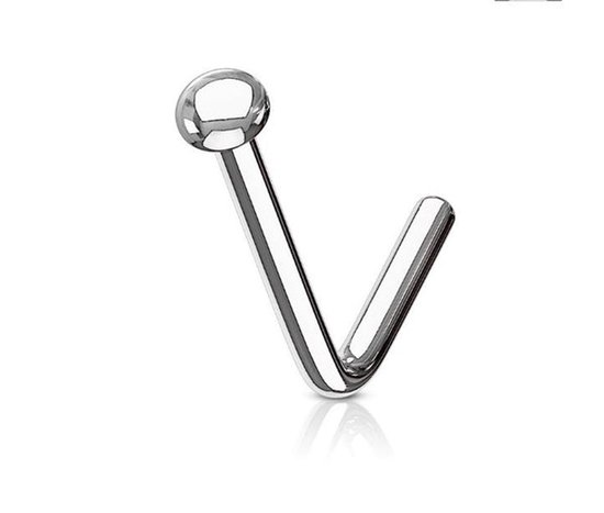 Piercing de nez en argent sterling boule argent 3 pièces (2mm)