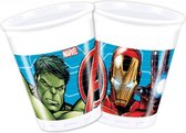 Avengers Bekers Mighty Plastic 200ml 8 stuks