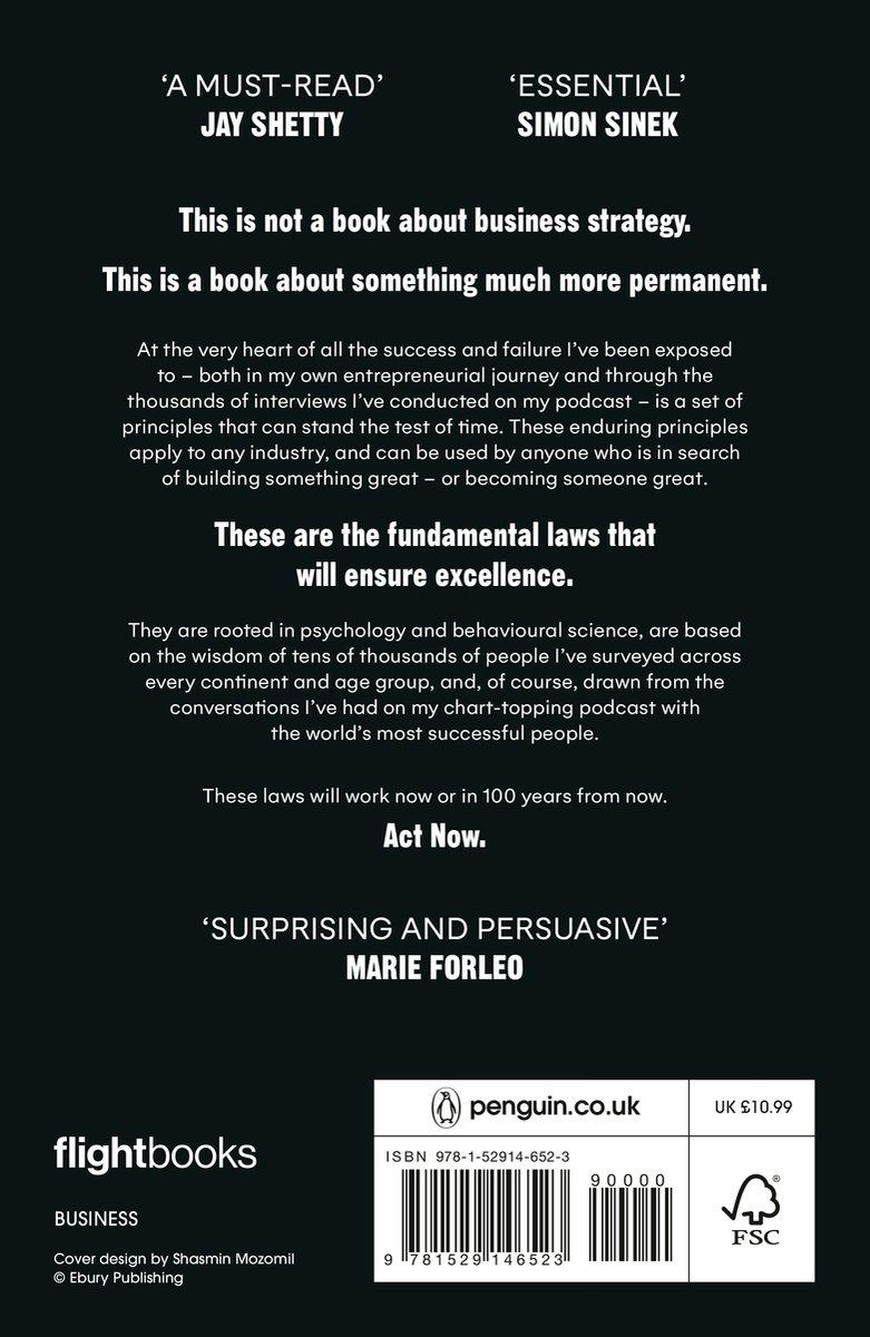 The Diary of a CEO - back cover