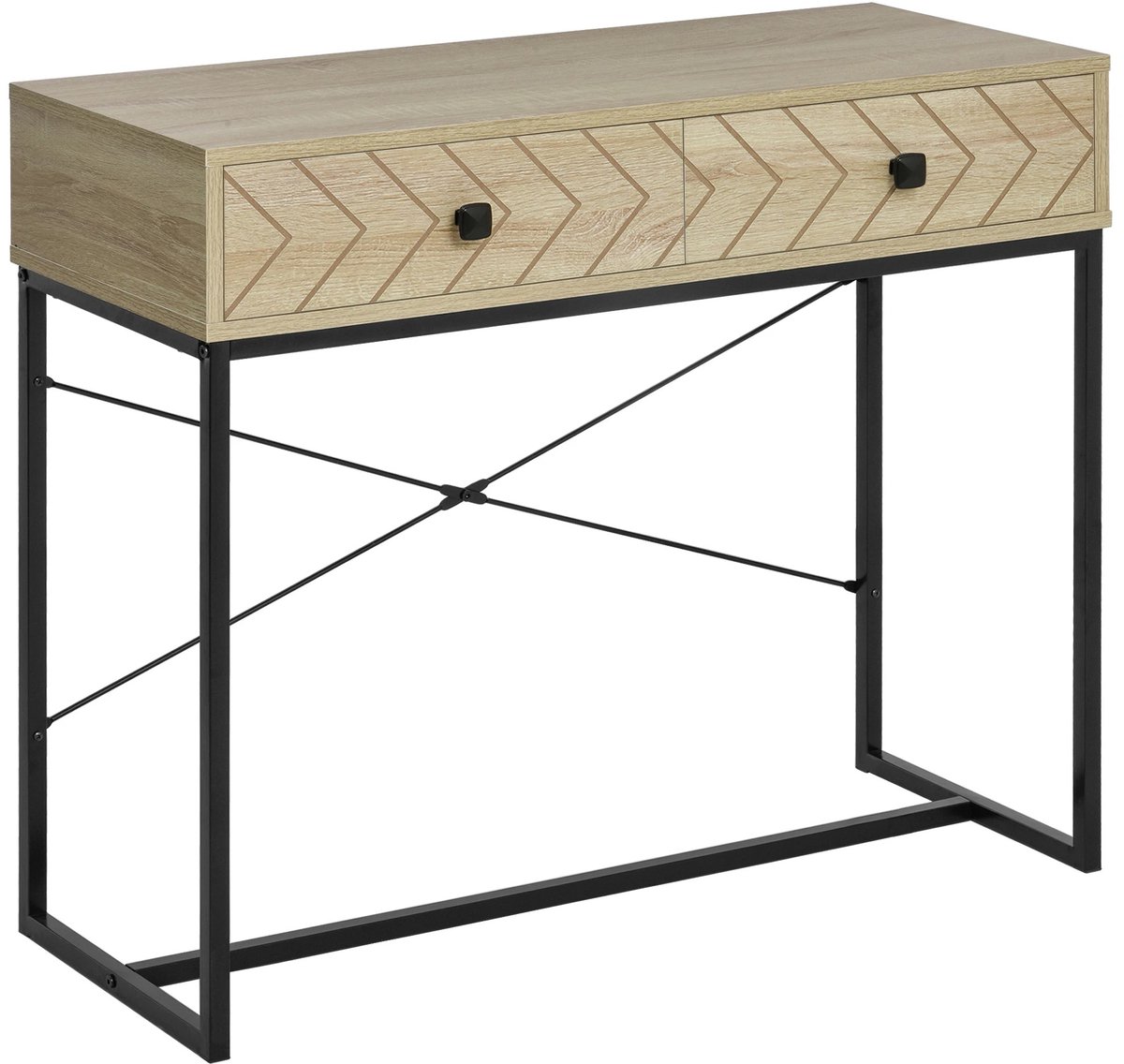 Homcom Bijzettafel - Bijzettafels - Bijzettafeltjes Woonkamer - Bijzettafel Bank - Smalle Consoletafel - Entree Tafel - Tafel - Tafeltje - Side Table - Sidetable Hout