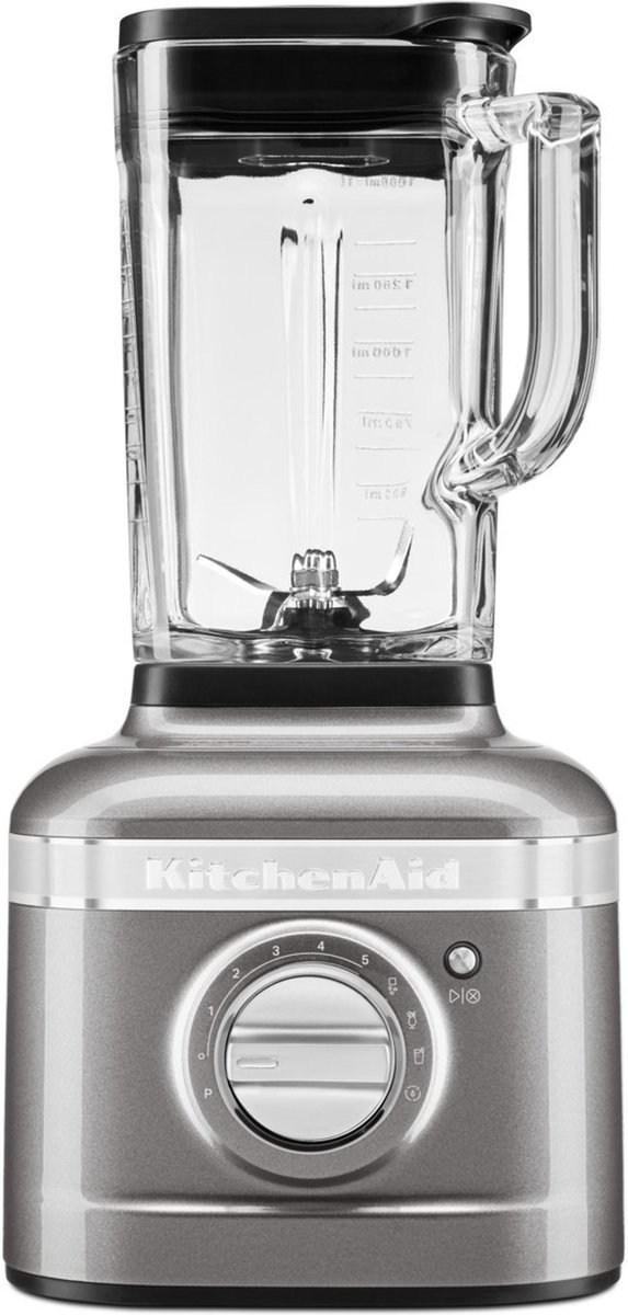 Bol.com KitchenAid Blender - Artisan - Glazen kan van 1,4 L - 1200W - Smoothie maker - Zilver aanbieding