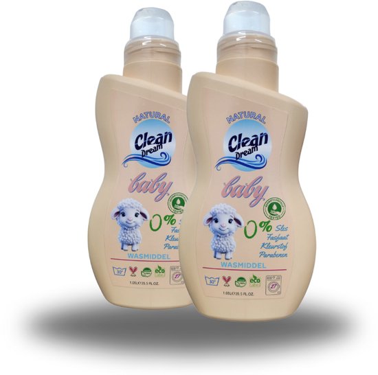 Clean Dream Baby Wasmiddel - 2x