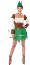 Robin Hood Kostuum Groen Dames