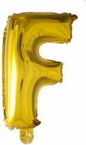 Wefiesta Folieballon Letter F 41 Cm Goud