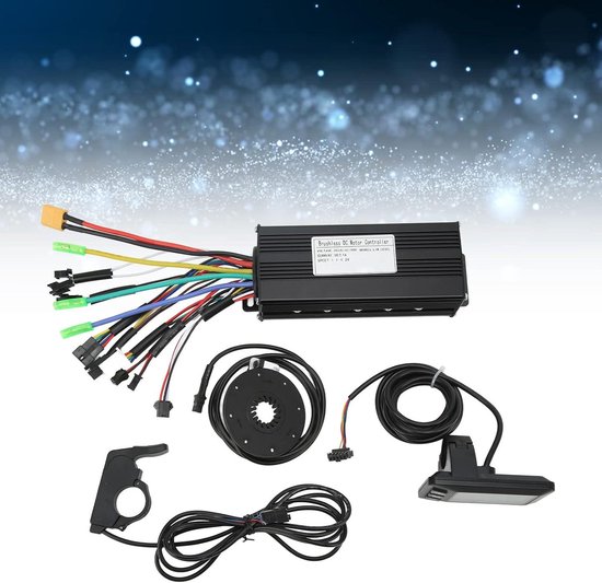BuyWeek Brushless Motor Controller Kit, DC 24V 36V 48V 750W 1000W 30A Sinuswelle Bürstenlose Controller S866 LCD Display Kit für Elektrofahrrad Elektroroller