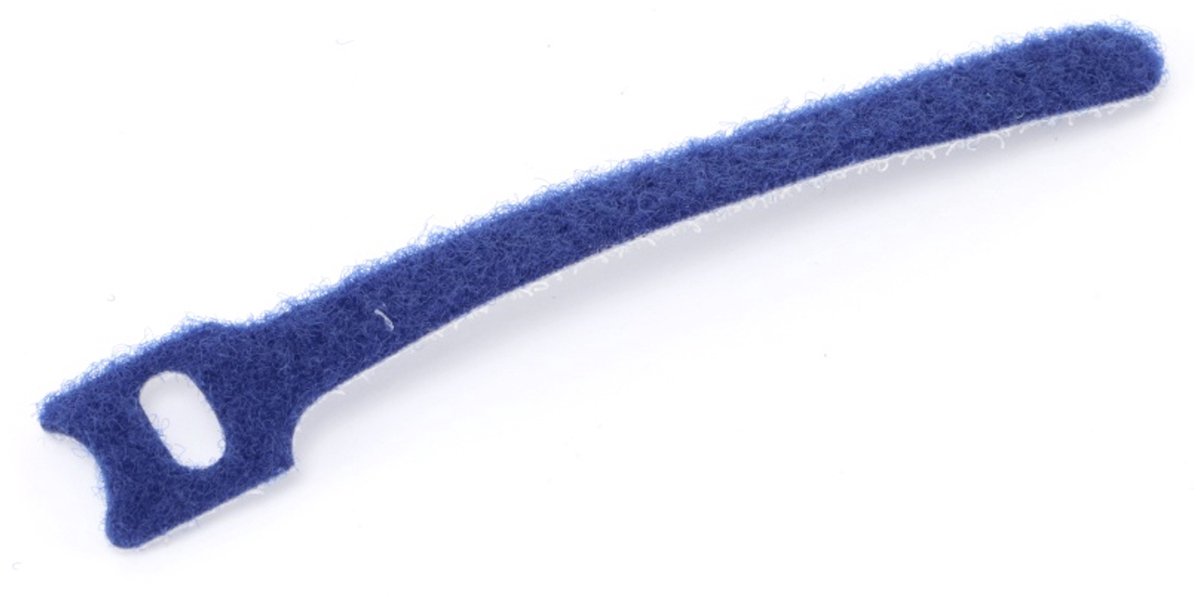 DAYTOOLS kabelbinders, 125x12 mm, klittenband, blauw, 10 stuks