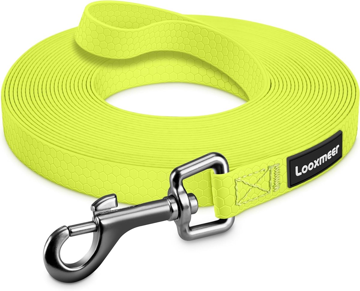 Hondenriem met Handriem en Waterdichte Trainingslijn - 3m, 5m, 10m, 15m - Robuuste, Antislip, en makkelijk te Reinigen voor Honden