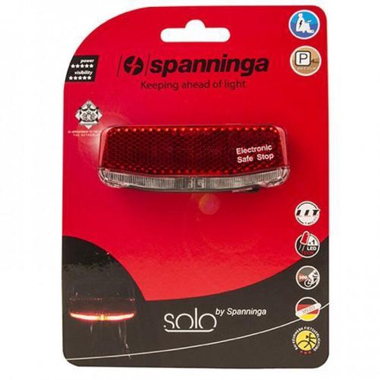 Spanninga Compact achterlicht naafdynamo - Standlichtfunctie - Zichtbaarheid tot 500m - Geschikt voor bagagedragers 50/80mm — afbeelding 4