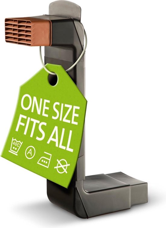 Ubbink VLOERVENT ® (WF) waalformaat met zwart muurrooster