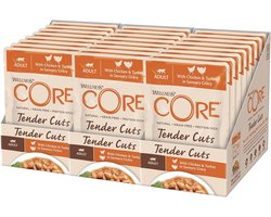 Natuurlijk graanvrij nat kattenvoer met kip en kalkoen - 24 x 85g Tender Cuts