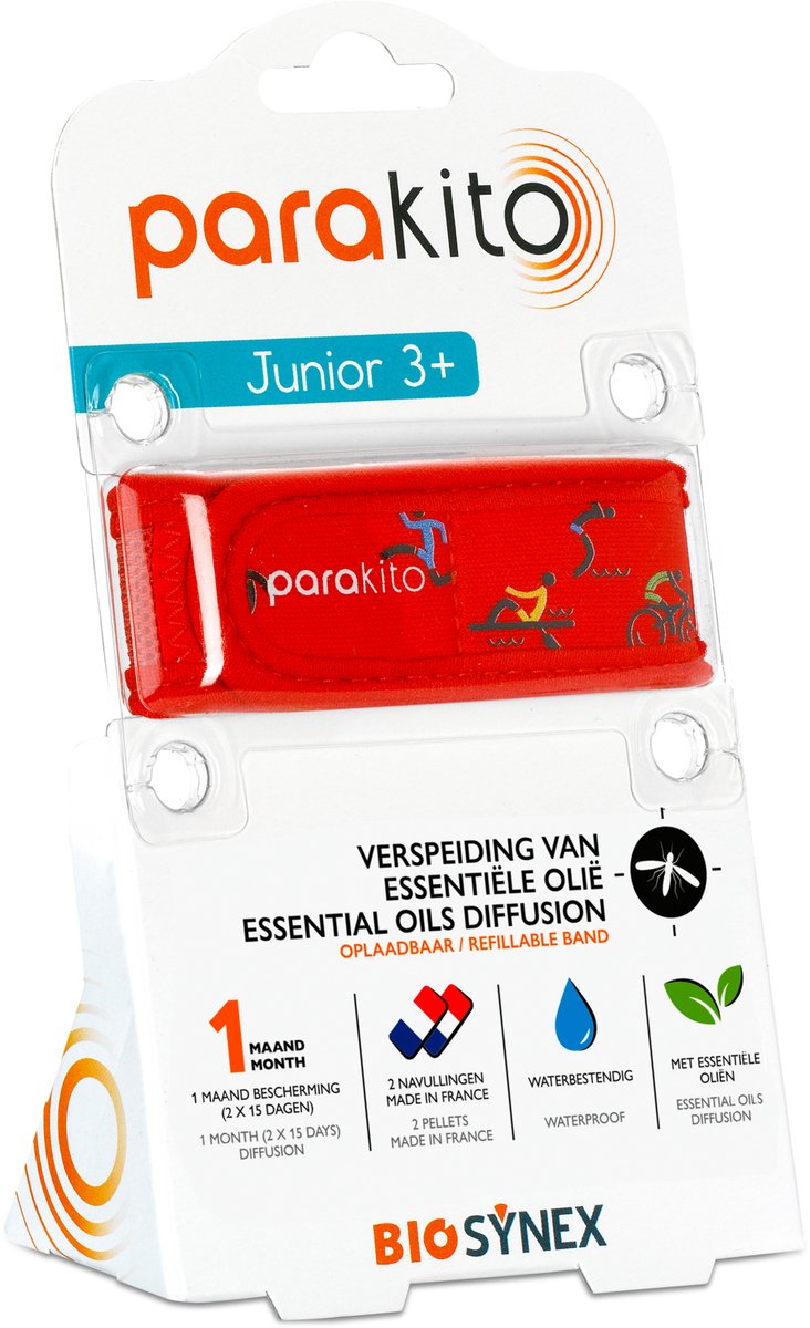 Goedkoopste Parakito Oplaadbare Anti-Muggen Armband Junior Sport - Navulbaar - Langdurige Bescherming - Insectenwerend - Sport