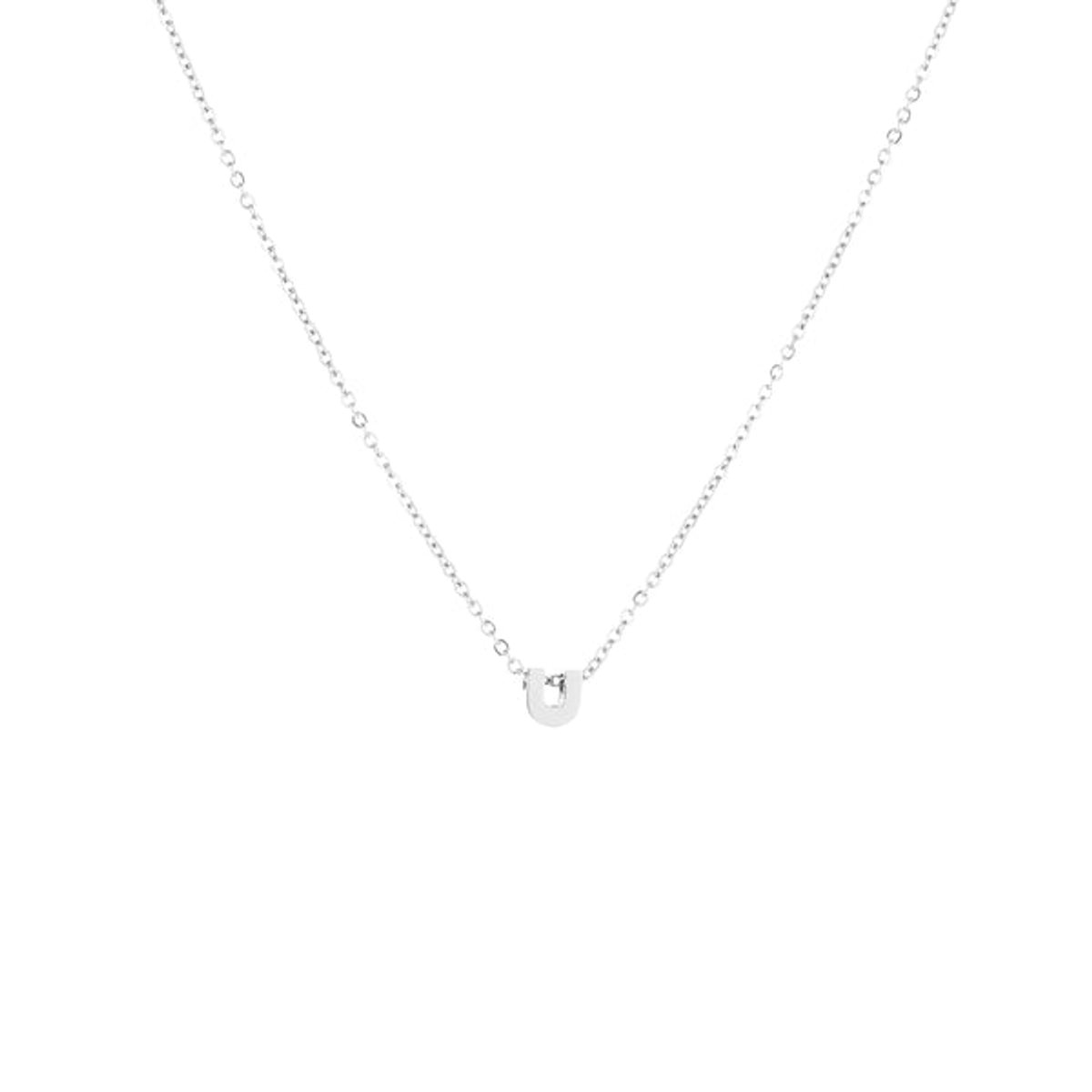 Letter-Ketting-U-Zilver