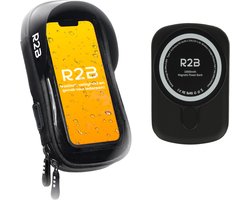 R2B Telefoonhouder Fiets Waterdicht + Powerbank 10.000 mAh - 2 tot 4 keer opladen - Geschikt voor Magsafe - Powerbanks - Gsm Houder Fiets - Fietshouder - Power Bank - Fiets Telefoonhouder - Phone Holder Bike