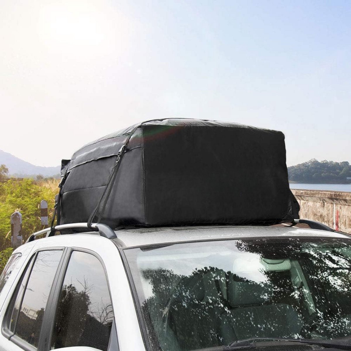 Goodivery ® - Dakkoffer - SMONTER 100% Waterproof Durable Roof Carry Bag - 116L x 90W x 50H cm -Zwart
