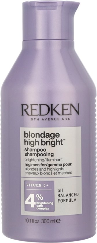 Redken Blondage High Bright Shampoo – Voor alle balayages, gekleurde & gehighlighte blondines – 300 ml