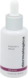 Dermalogica Biolumin-C serum flesje met zilverkleurige dop en paarse band.